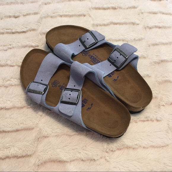 Birkenstock Shoes - Powder Blue Birkenstock Arizonas ⭐️️NWOB⭐️️